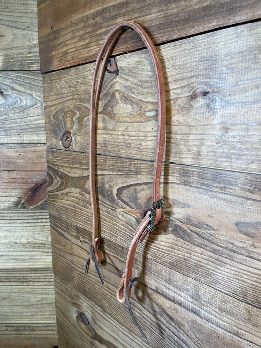 H1075 5/8" Split- Ear w/ Antique Sunshine Buckle