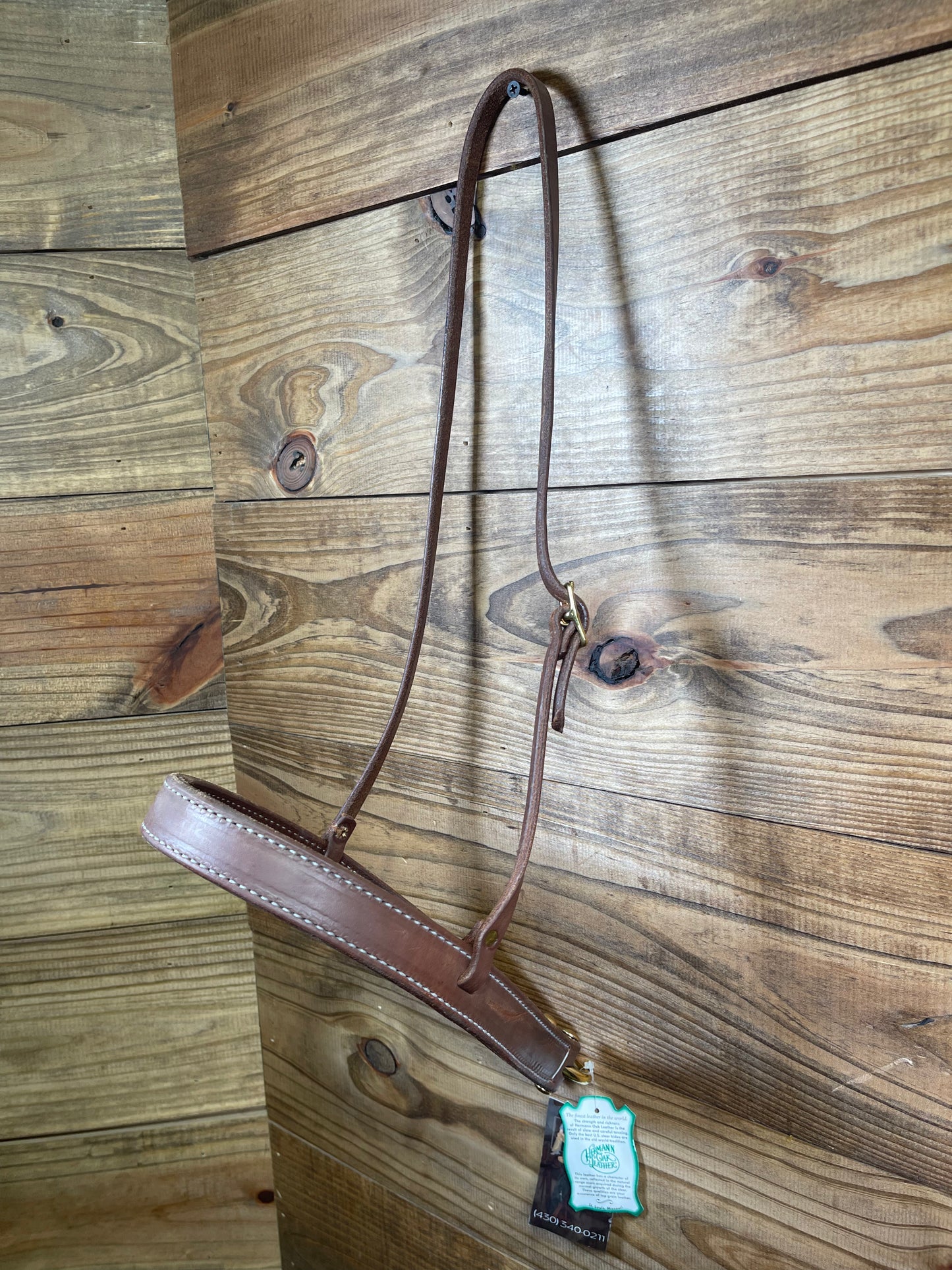 Dark Oiled Double Stitched Noseband