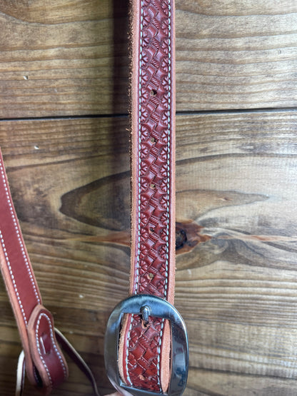 Big 1/2 Flower & Twisted Wire Split-Ear Headstall