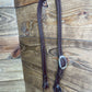 Dark Oil Big 1/2 Flower & Twisted Wire Split- Ear Headstall