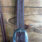 Dark Oil Big 1/2 Flower & Twisted Wire Split- Ear Headstall
