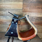 4" TWS Leather Wrapped Bell Stirrup