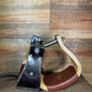 3" TWS Leather Wrapped Bell Stirrups