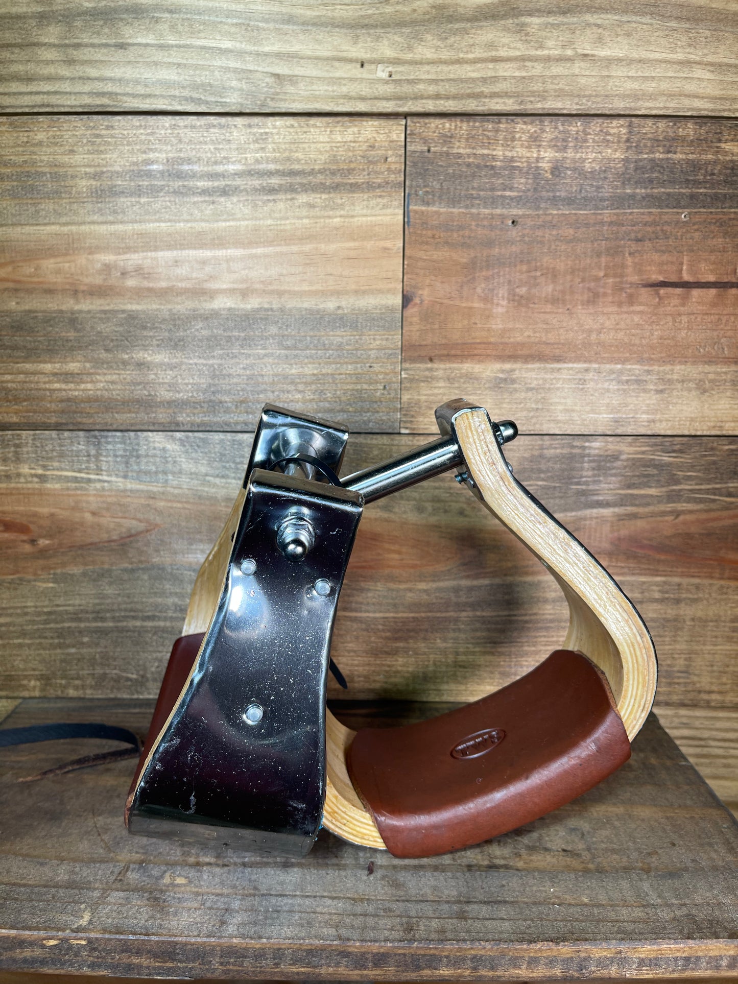 3" TWS Leather Wrapped Bell Stirrups
