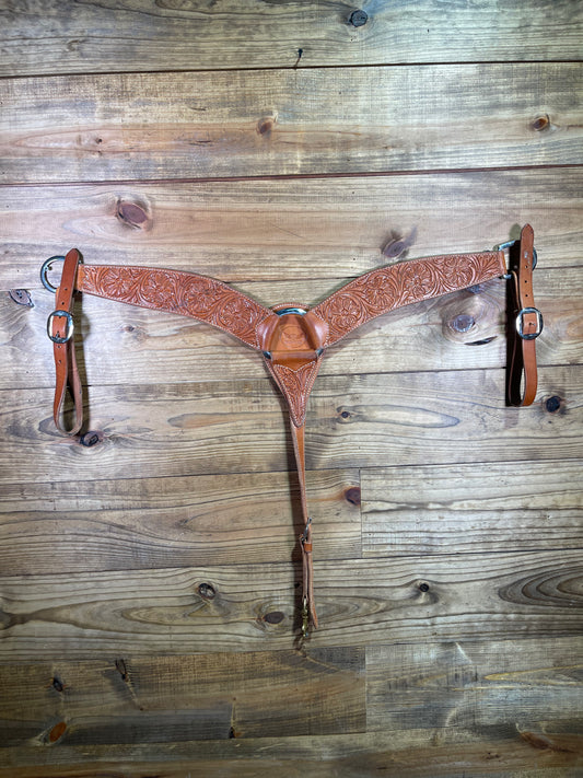 Relentless 3 Piece Tooled Breast Collar USEDTACK97