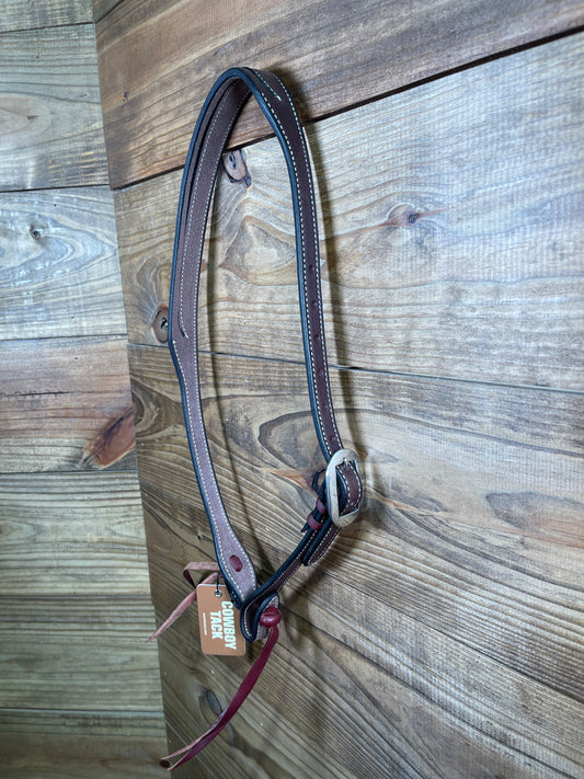 Cowboy Tack Brown Tapered Split Ear w/ Latigo Quick Change Ends