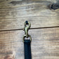 3/4" Biothane Tie-Down Strap Brass Hardware Black