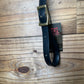 3/4" Biothane Tie-Down Strap Brass Hardware Black