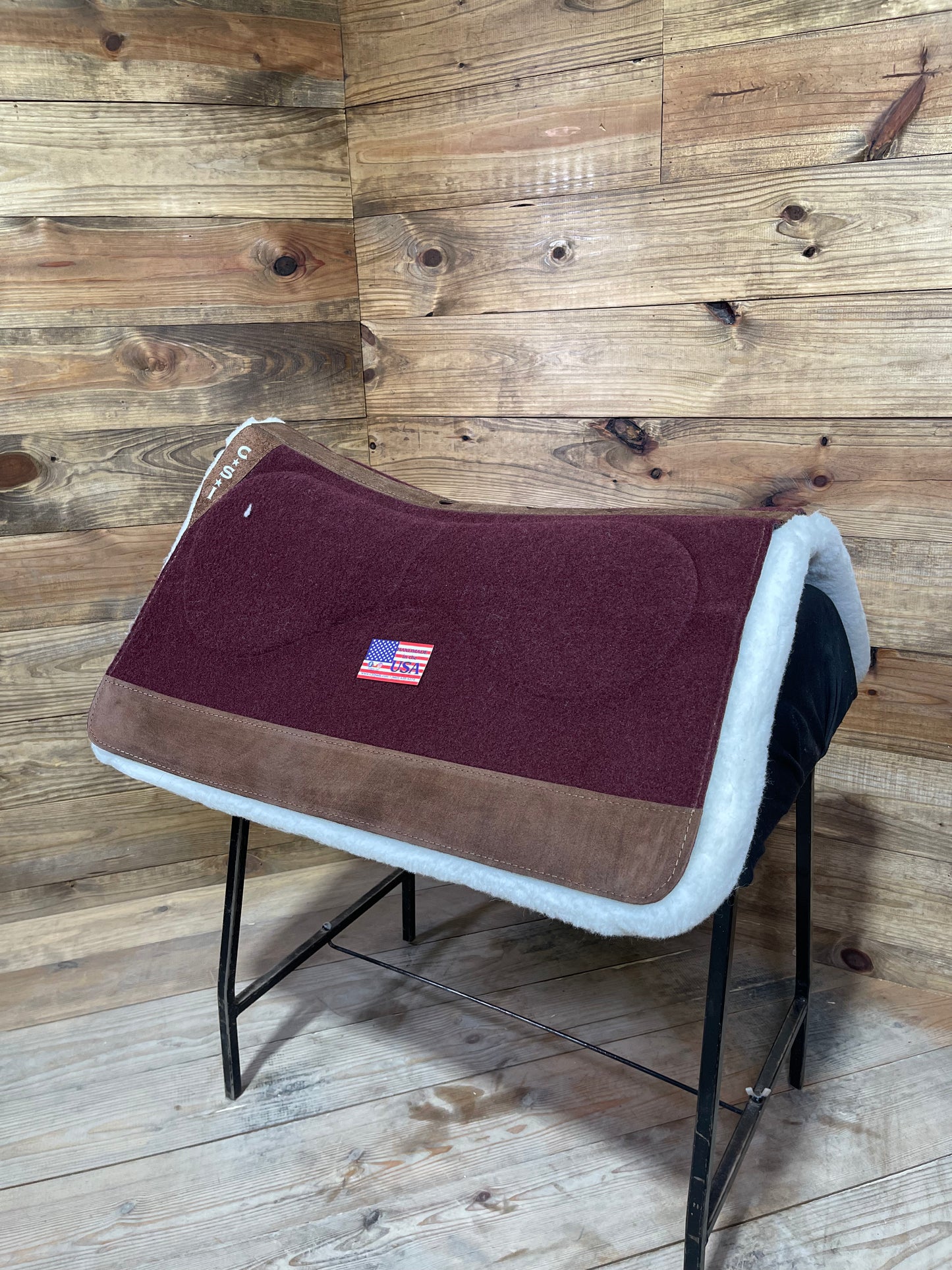 32 CSI Burgundy Medium Standard Western Cut Saddle Pad