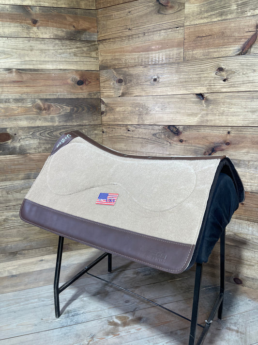 36 CSI Tan Medium Standard Western Cut Saddle Pad