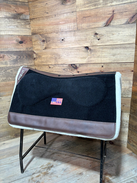 CSI Black Standard Western Cut Saddle Pad