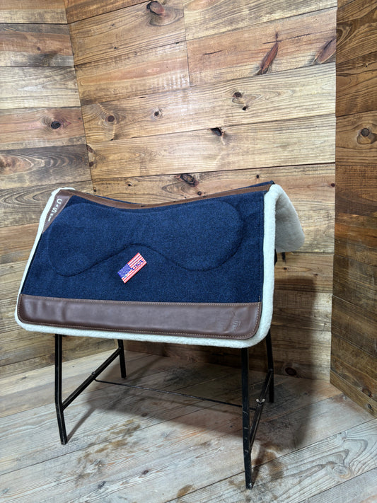 CSI Navy Standard Western Cut Saddle Pad