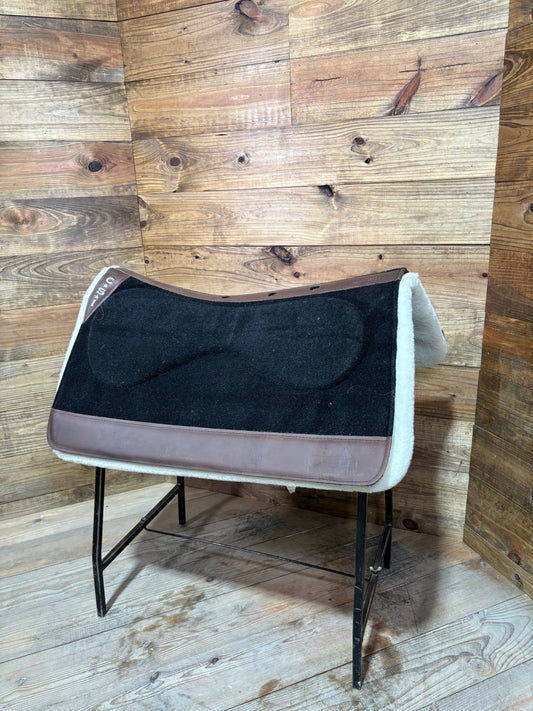 CSI Black Standard Western Cut Saddle Pad
