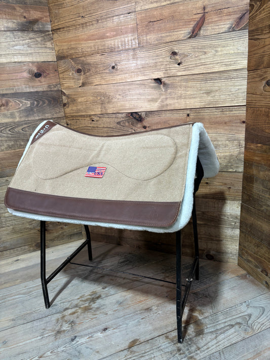 CSI Tan Standard Western Cut Saddle Pad