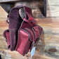 Leather Medicine Saddle Bag Burgundy