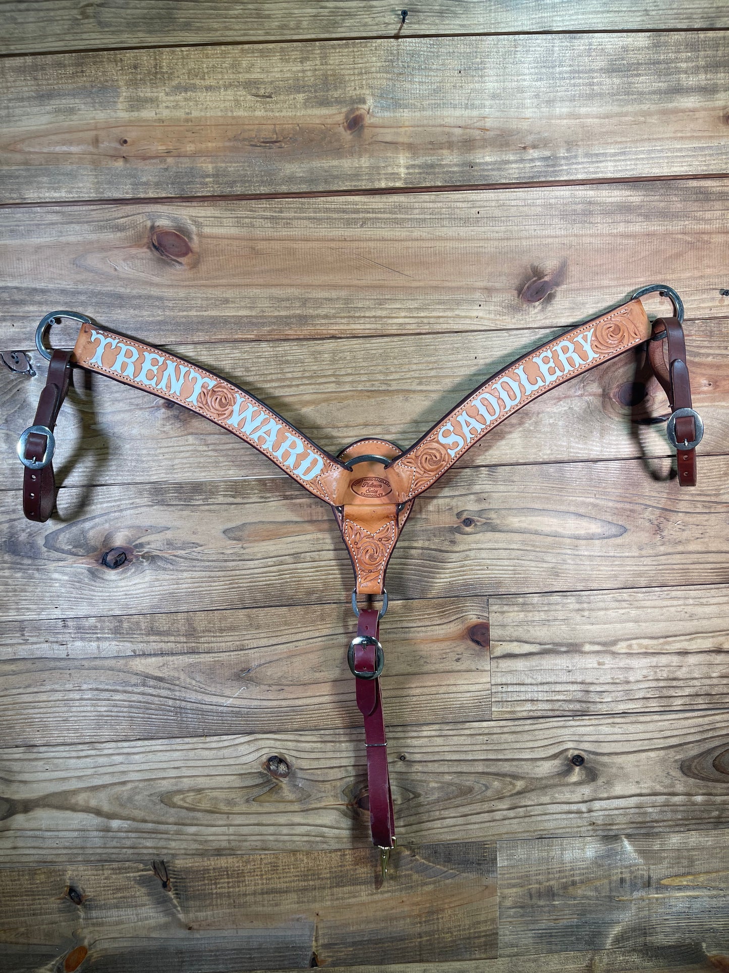 BC40 2" TWS Breast Collar Paisley Tooling