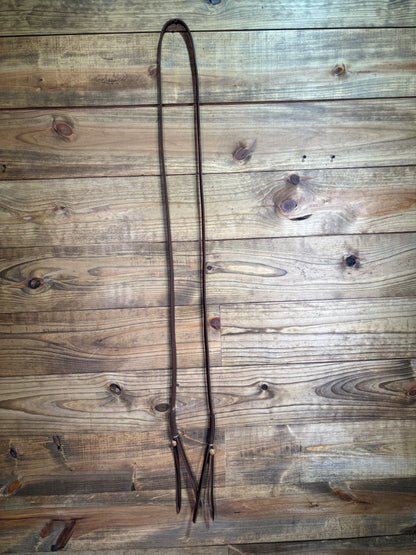 Dennis Moreland 5/8" Roping Reins W/ Rawhide knot Harness