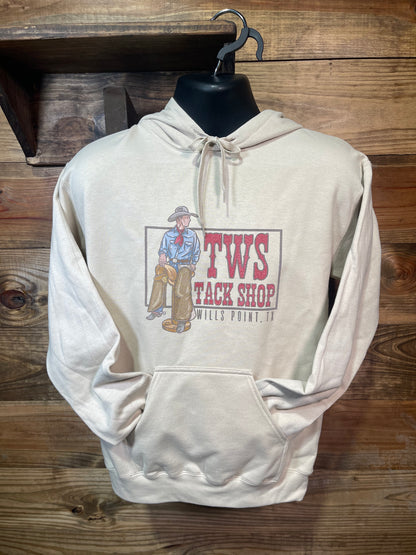 TWS Tack Shop Cowboy Hoodie Tan