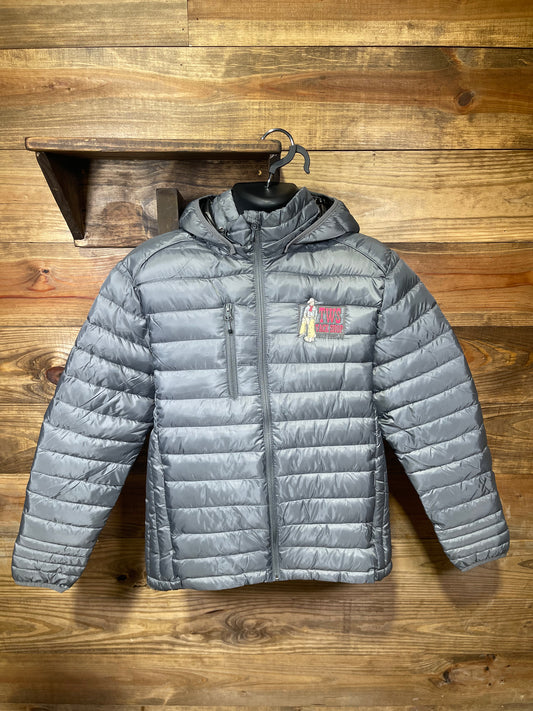 TWS Tack Shop Cowboy Puffer Jacket Gray
