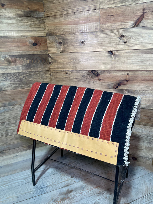 Casa Zea Rust & Black Stripped Navajo