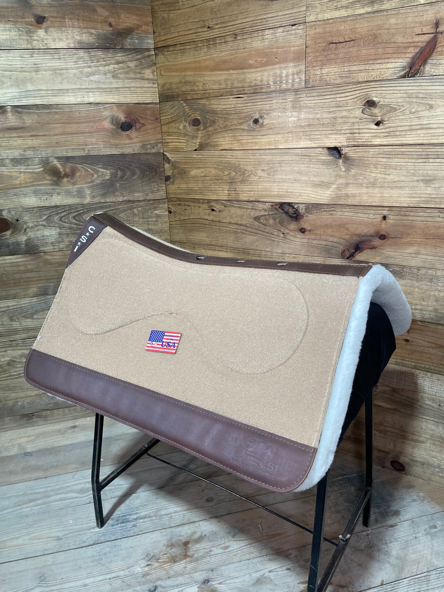 49 CSI Tan Standard Western Cut Large Saddle Pad
