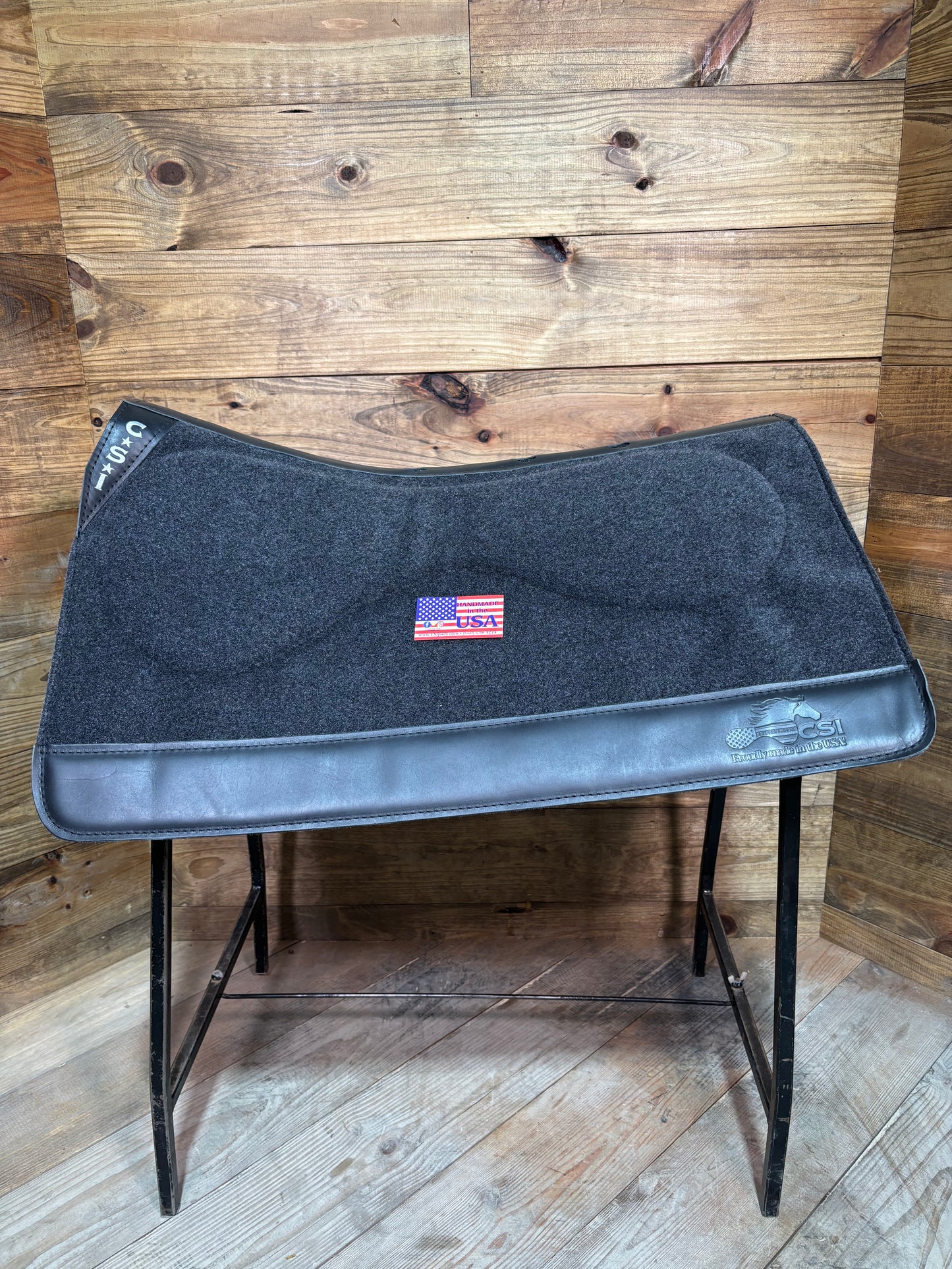CSI Grey Standard Western Cut Saddle Pad
