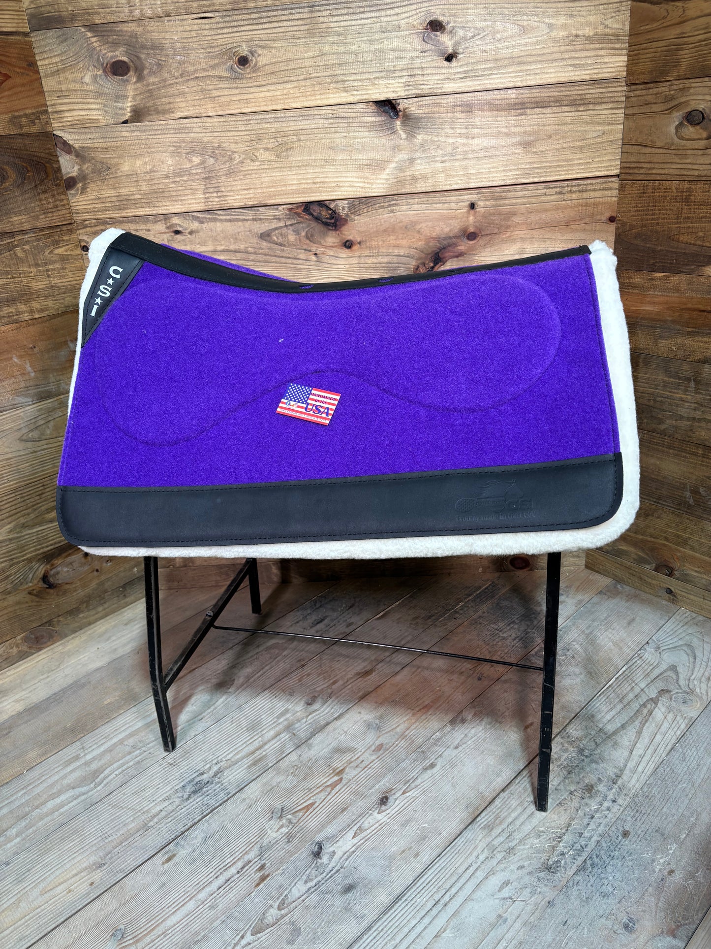 CSI Purple Standard Western Cut Saddle Pad