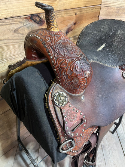 14 1/2" Jack Foster Barrel Saddle ISUSED2353