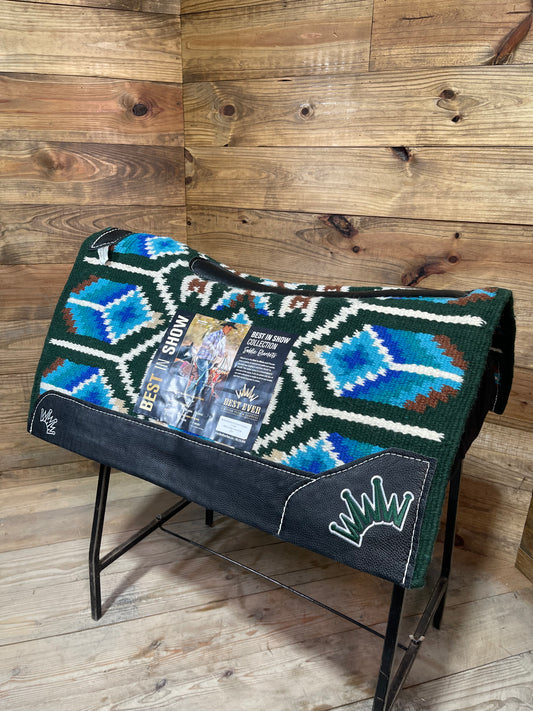 75 Best Ever 34x38 & 1" Diamond Cut Green Turq.