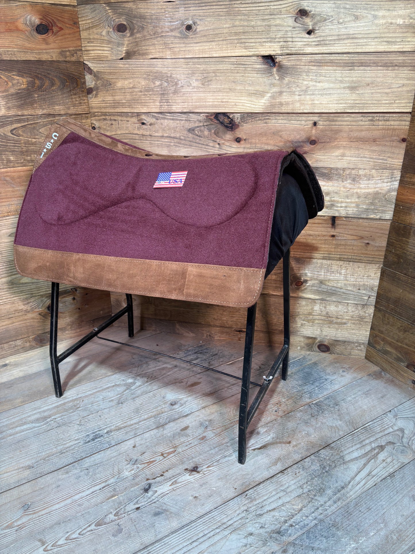 CSI Burgandy Standard Western Cut Saddle Pad