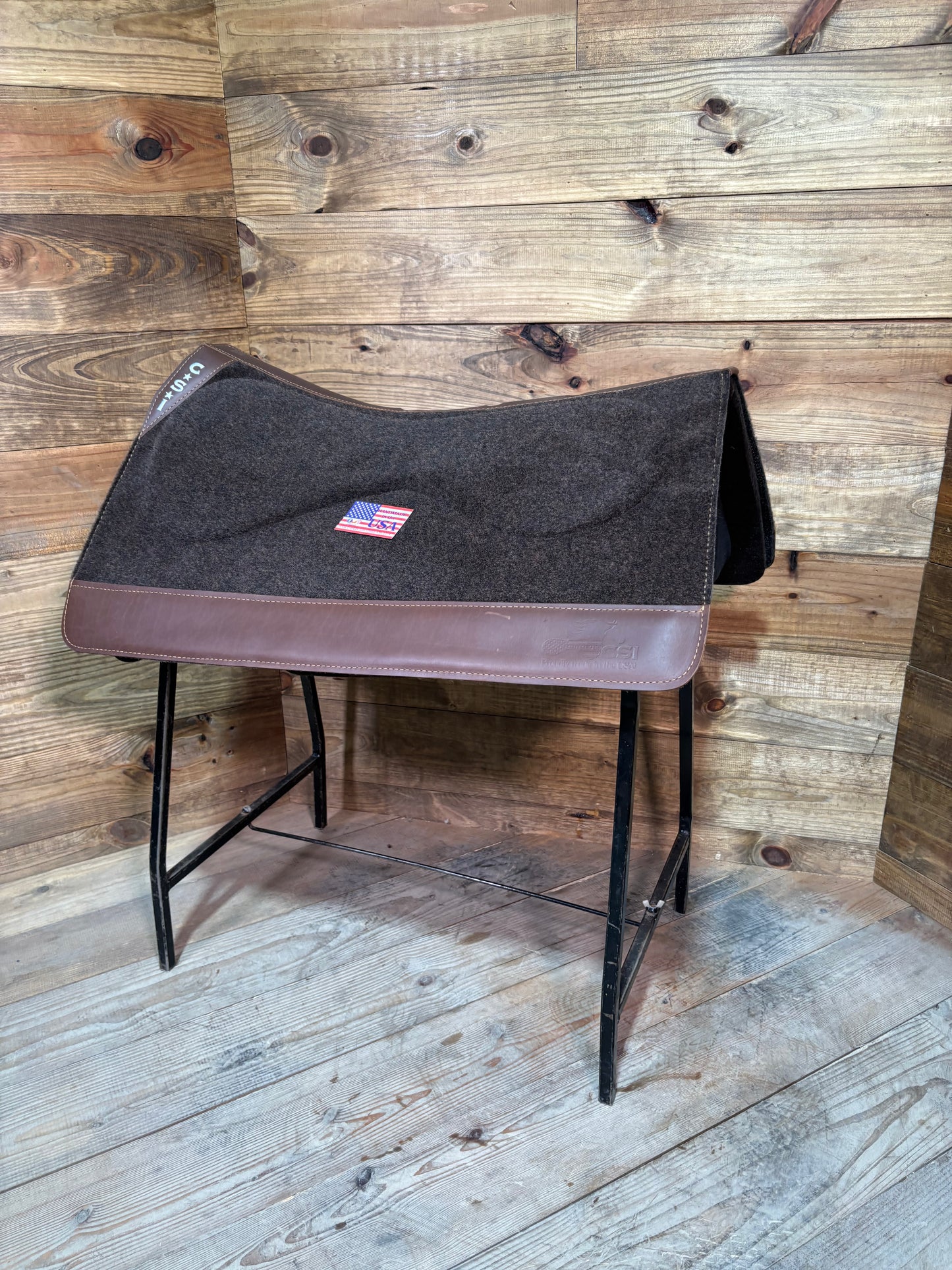 18 CSI Brown Standard Western Cut Large Saddle Pad