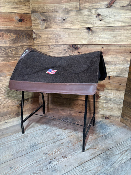 18 CSI Brown Standard Western Cut Large Saddle Pad