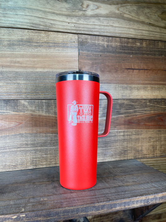 TWS Tack Shop Red Tumbler w/ Handle