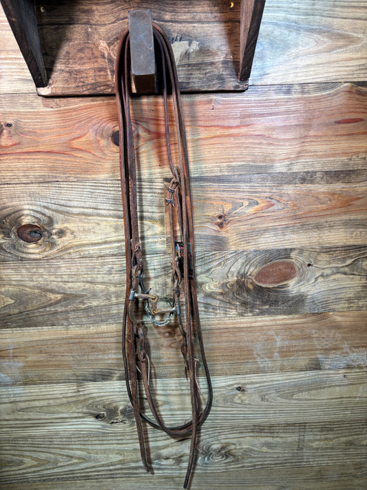 ISUB008 Classic Equine Dog Bone Snaffle Bridle