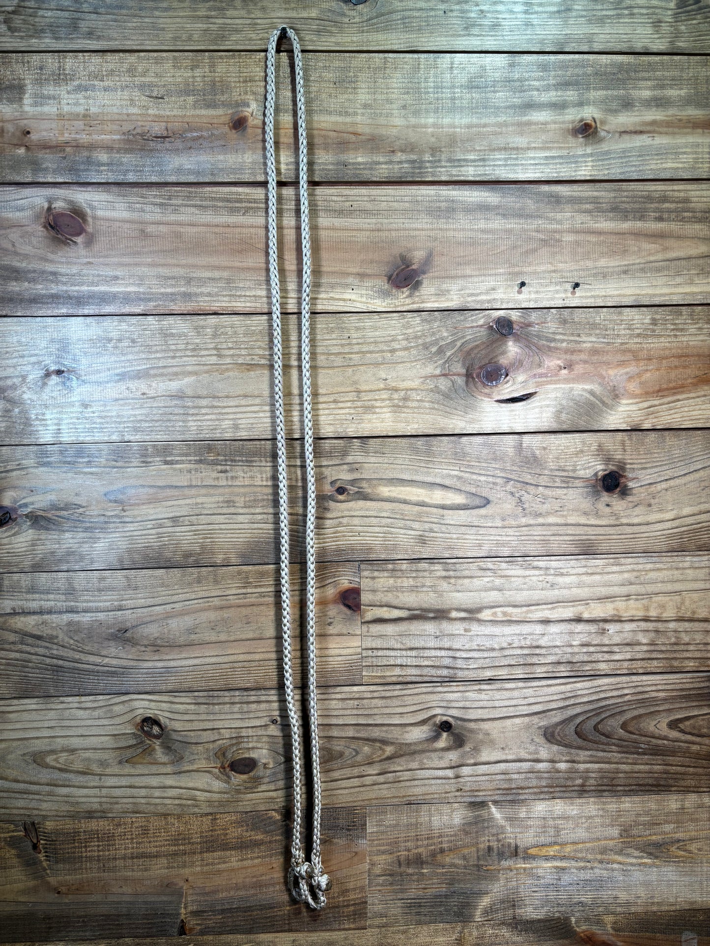 Joe Hipp Tan Braided Roping Reins