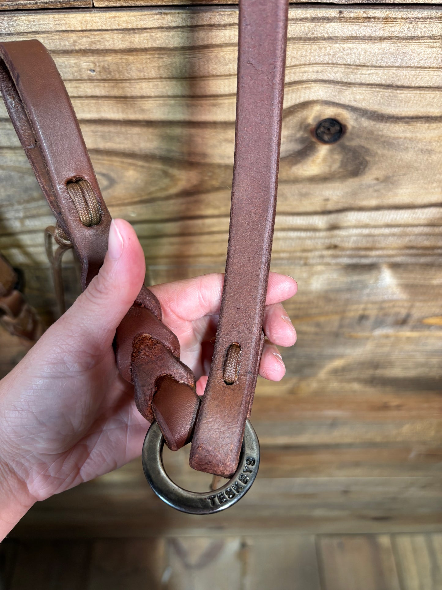 Joe Hipp 5/8" Roping Reins Teskey Ring