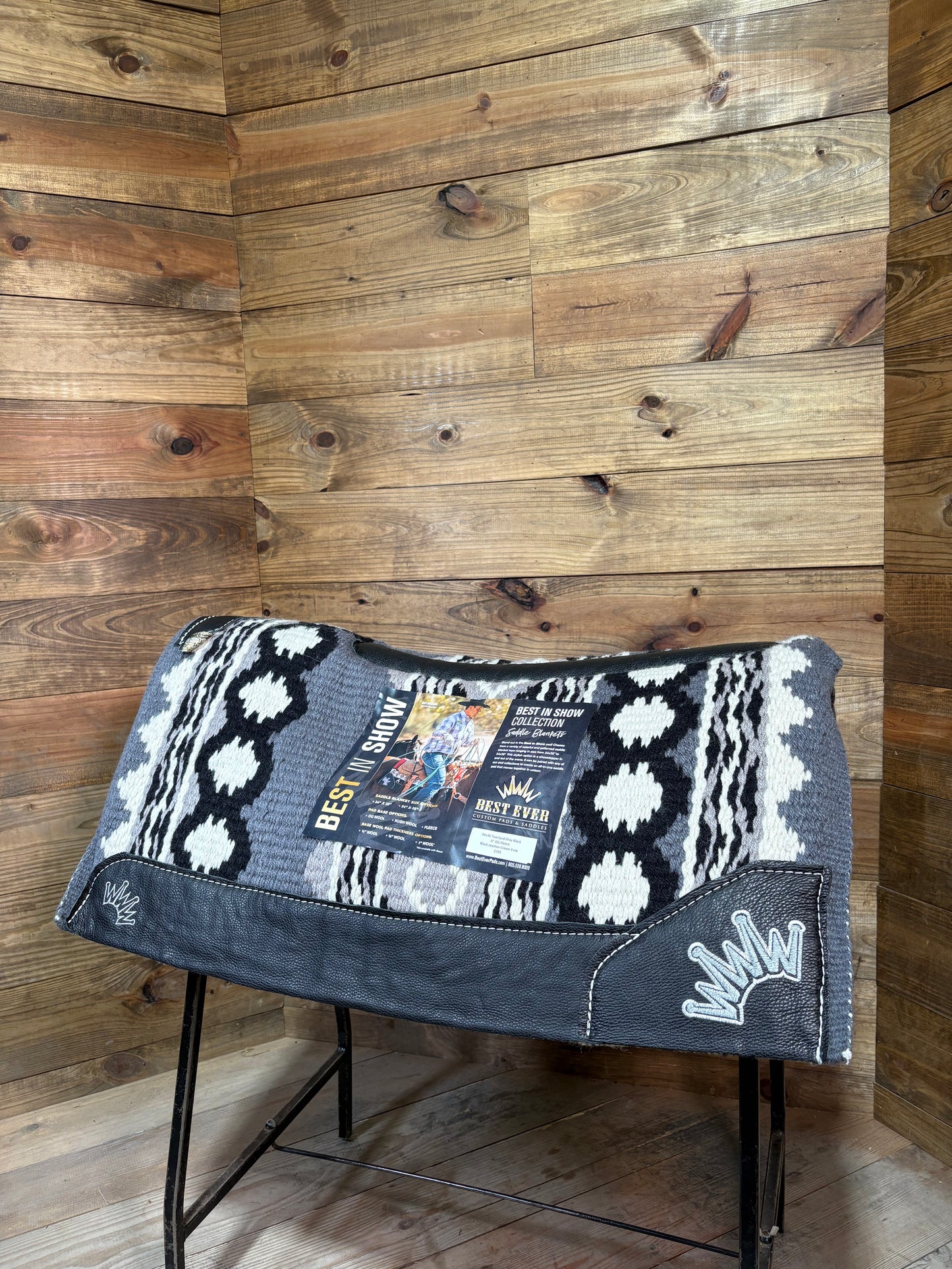 59 Best Ever 34x36 & 3/4" Riverland Gray Black OG Fleece