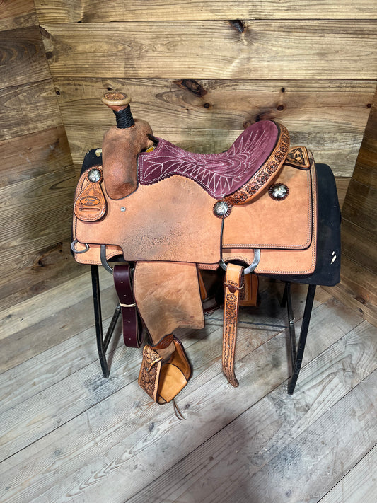 DEMO Trent Ward Saddlery Platinum Roper ISUSED1818