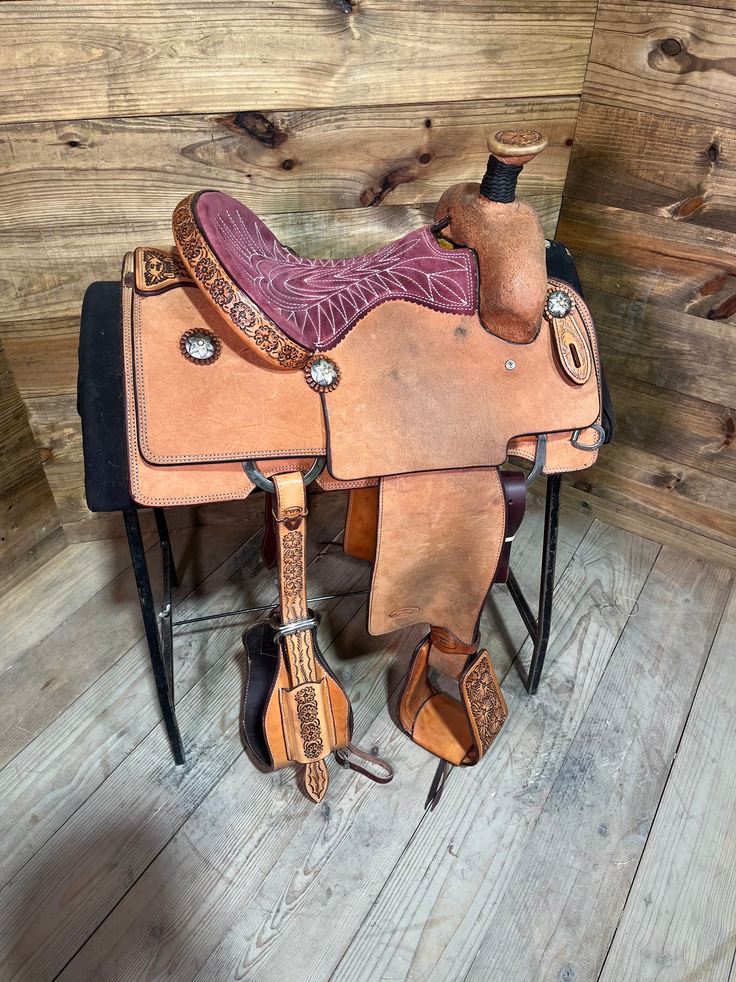 DEMO Trent Ward Saddlery Platinum Roper ISUSED1818