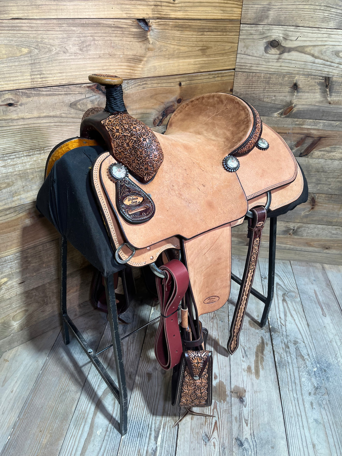 14” Trent Ward Platinum Roper W Matching Breast Collar ISPR1419-26