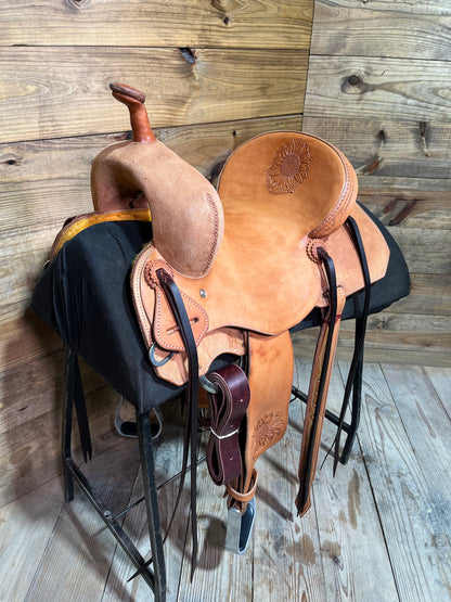 14 1/4” Cowboy Custom Barrel Saddle ISCC048