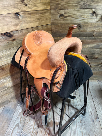 14 1/4” Cowboy Custom Barrel Saddle ISCC048