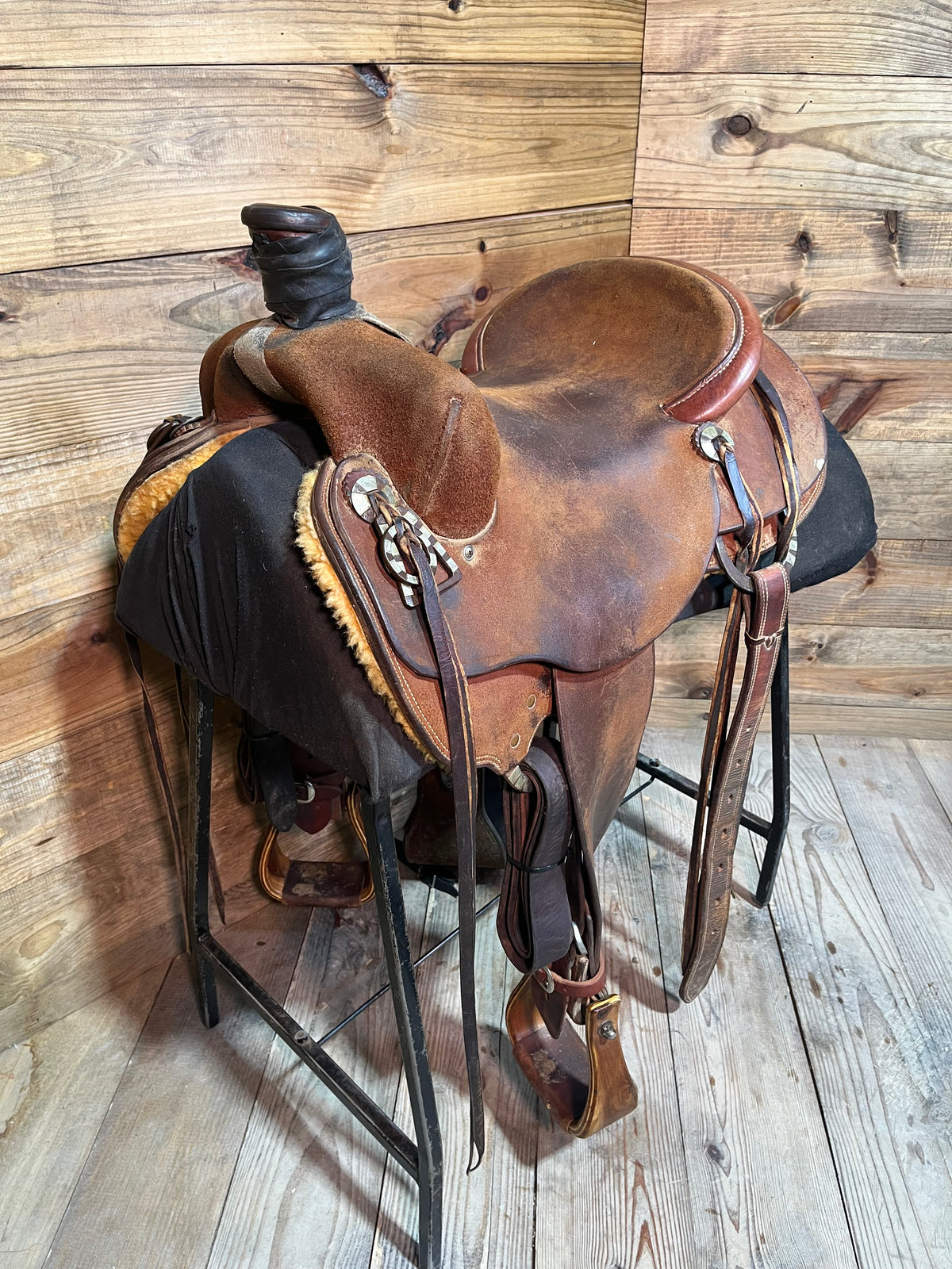 15 1/2” Richardson Custom Leather Rancher ISUSED2525