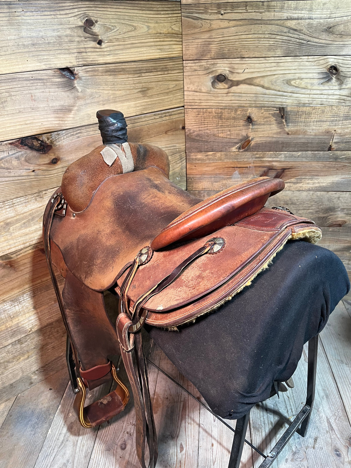 15 1/2” Richardson Custom Leather Rancher ISUSED2525