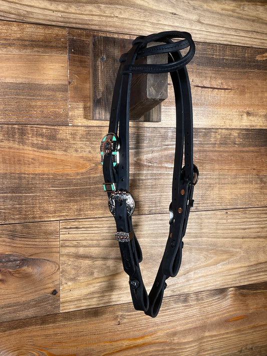 Cheaney Black Quick Change One-Ear Headstall