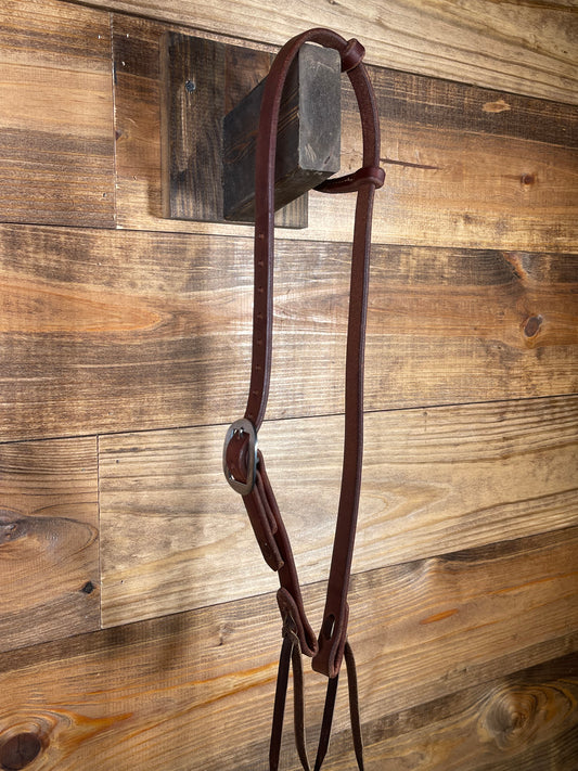 Cheaney Dark Oil Split-Ear Headstall