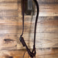 Dark Oil Tooled 1" Split Ear Headstall