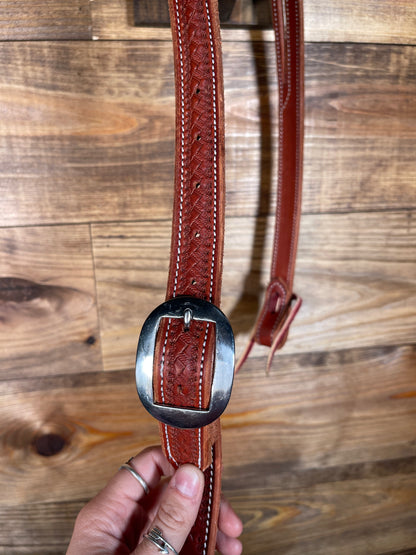 Medium Oil Little 1/2 Flower & Twisted Wire Split-Ear Headstall