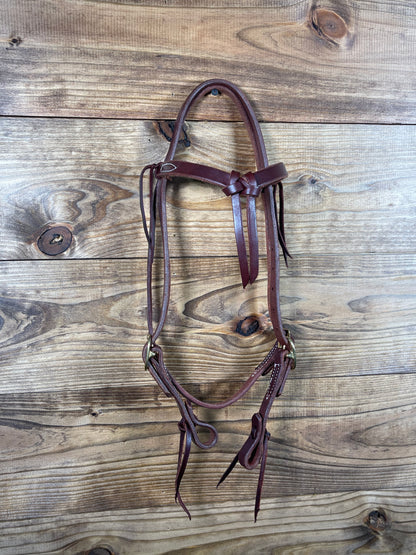 Browband Futurity Headstall w/ Brass Buckles