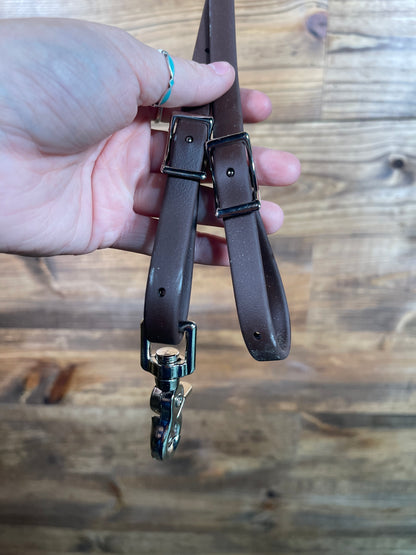 1/2" Biothane Roping Reins Brown BL